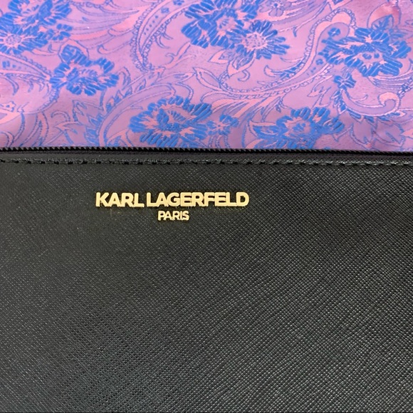 *NWT* Karl Lagerfeld Paris Two-Piece Envelope Wristlet Clutch Set - Picture 6 of 11